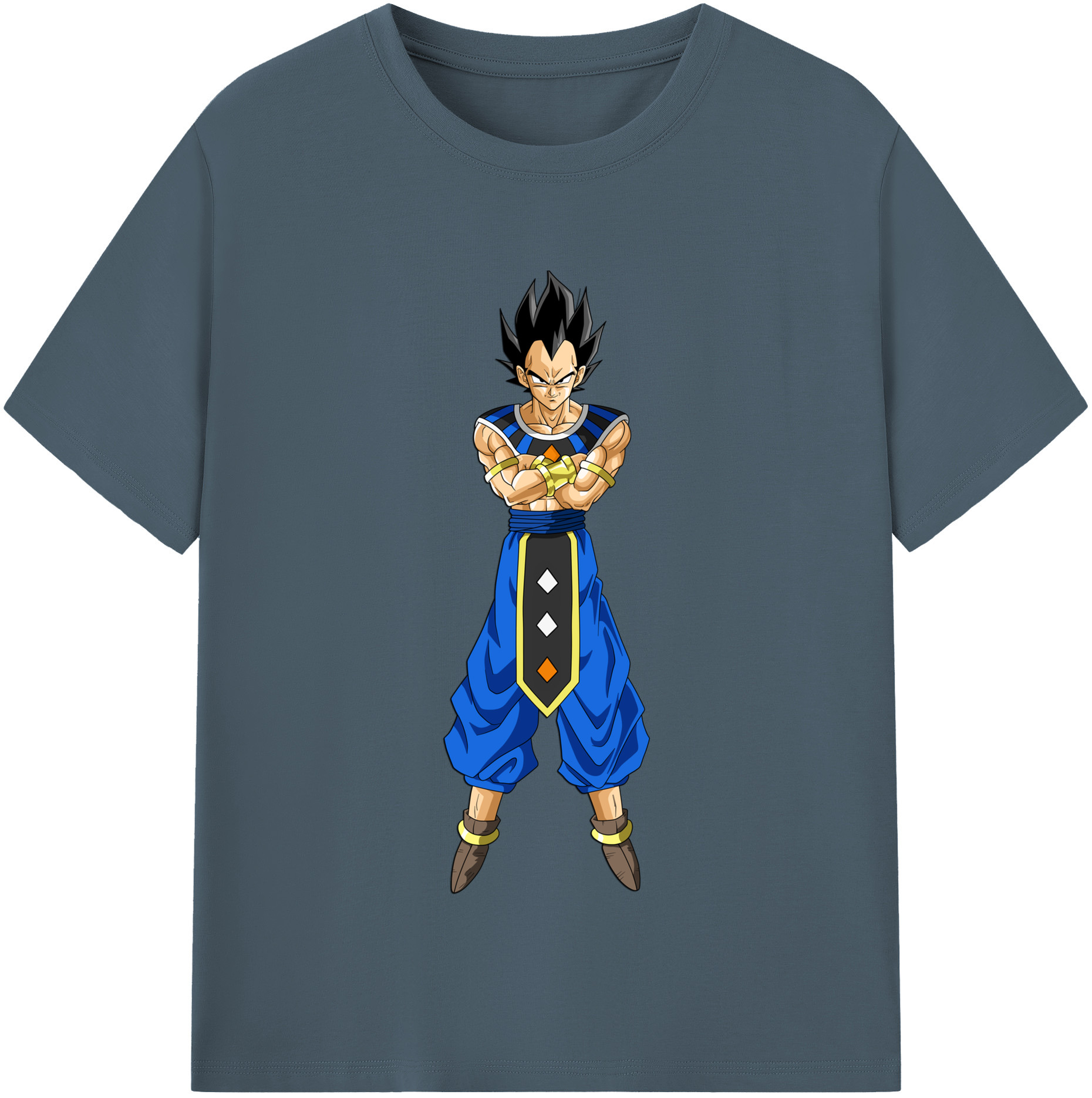（画像用） ドラゴンボール ベジータ四世（Bejīta Yonsei）DRAGON BALL Vegeta IV 綿100％半袖Tシャツ（フロントプリント）
